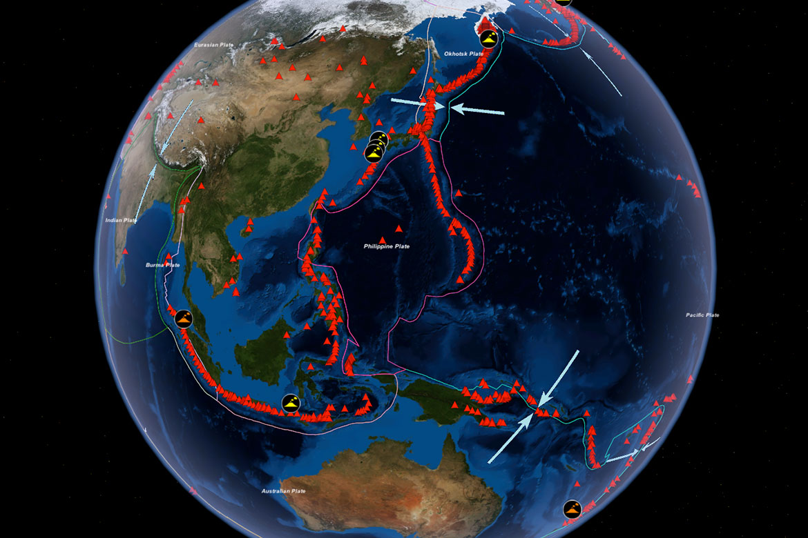 Layered Earth Geology Software & Curriculum - Volcanoes and Tectonic Plates Simulation